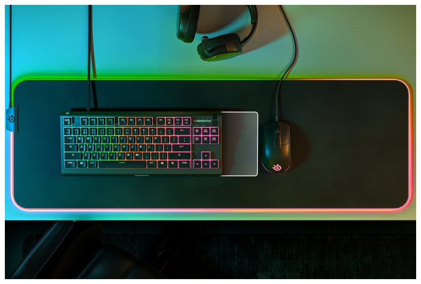 Проводная игровая клавиатура Steelseries Apex 3 TKL, черный