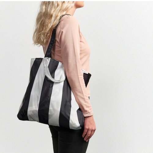 фото Сумка шоппер икеа, фактура гладкая, белый, черный