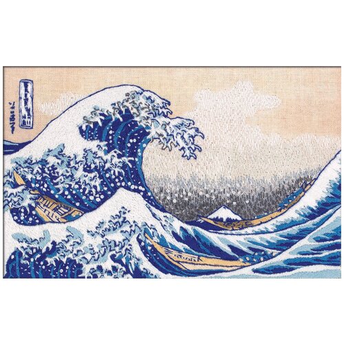 хокусай тридцать шесть видов фудзи астахов а ю Набор для вышивания PANNA Живая картина MET-JK-2267 Большая волна в Канагаве