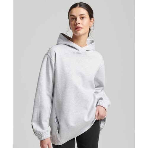 Худи Superdry CODE TECH OVERSIZED HOOD, Пол Женский, Цвет Cadet Grey Marl, Размер XS/S