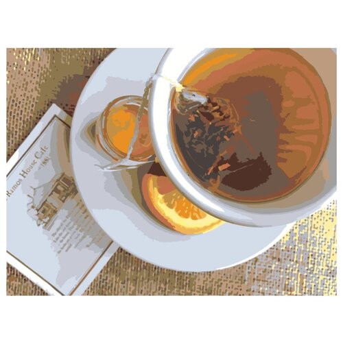 Чай с лимоном Раскраска картина по номерам на холсте картина по номерам холодный чай с лимоном 40х50 см