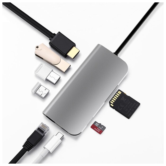 Док станция KS-IS USB Type C 11 в 1 (KS-450)