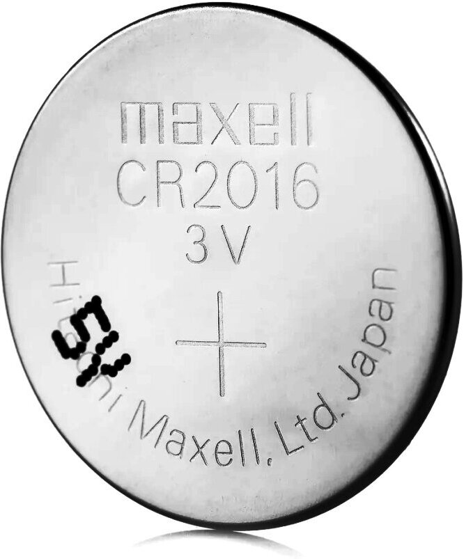 Батарейка литиевая, Maxell, 3V, CR 2016, 1шт