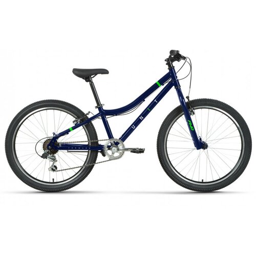 Подростковый велосипед Forward Unit 24 10 год 2023 цвет Синий-Зеленый ростовка 12 1869000₽