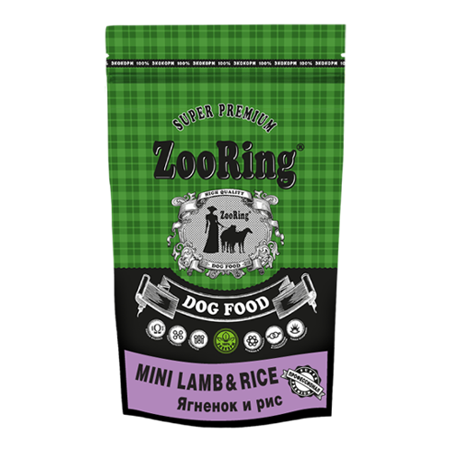 Сухой корм Zooring Mini Lamb&Rice ягненок и рис 20 кг