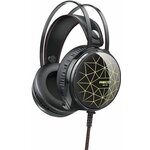 Игровые наушники с Гарнитурой Recci REP-L20 Gaming Headphone, Black - изображение