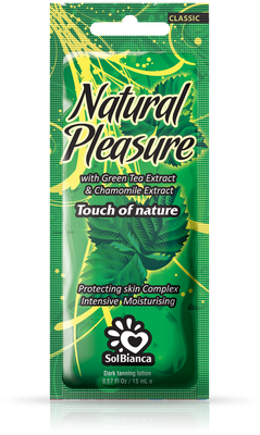 SOLBIANCA Крем с экстрактом зеленого чая для загара в солярии / Natural Pleasure 15 мл