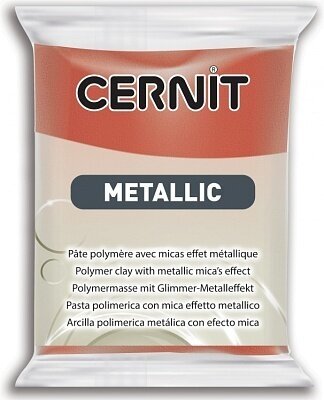Полимерная глина CERNIT METALLIC 56г, медь 057