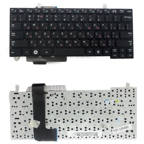 Клавиатура для ноутбука Samsung N210 N210-JA02RU N210-JB01RU NP-N210-JA01UA Плоский Enter Черная без рамки PN V114060AS1 1253₽