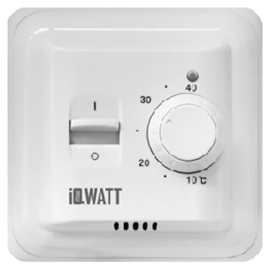 Терморегулятор IQWATT Thermostat M белый термопласт