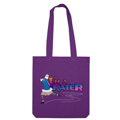 фото Сумка шоппер us basic, фиолетовый