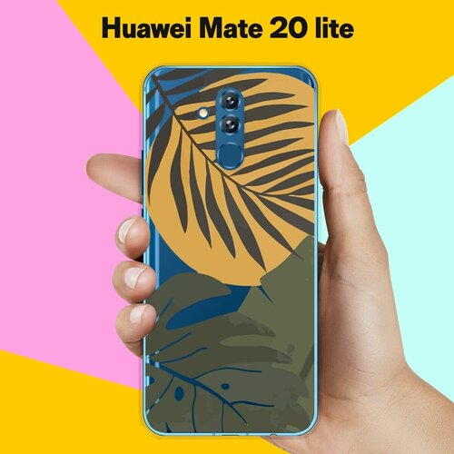 Силиконовый чехол на Huawei Mate 20 lite Цветы / для Хуавей Мейт 20 Лайт силиконовый чехол на huawei mate 20 lite фиолетовые цветы для хуавей мейт 20 лайт