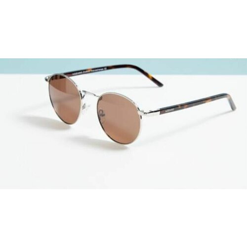 фото Солнцезащитные очки azzaro, круглые, оправа: металл, серый