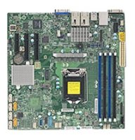 Материнская Плата SuperMicro MBD-X11SSH-TF-O Soc-1151 iC236 mATX 4xDDR4 8xSATA3 SATA RAID iX550 2х10GgbEth Ret