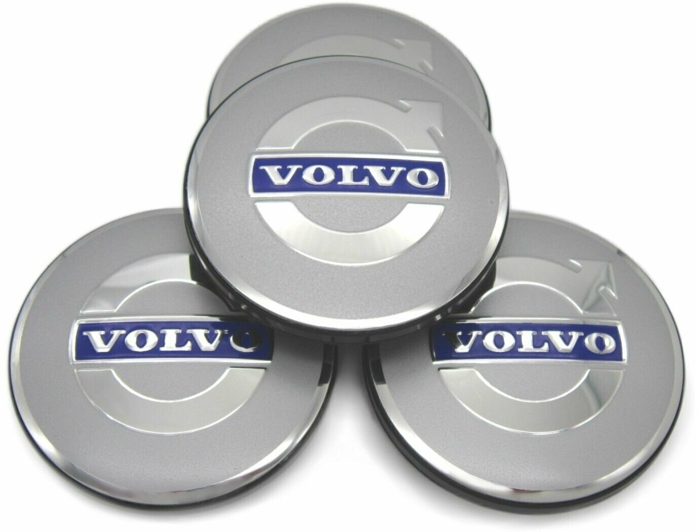 Колпачки заглушки на литые диски КиК Вольво 62/55/10 комплект 4 шт.