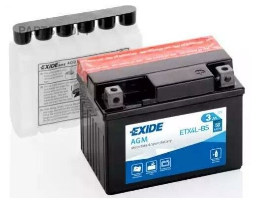 Аккумуляторная батарея Exide ETX4L-BS