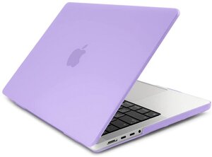 Чехол для MacBook Pro 14 2024 - 2021 M3 A2918 A2992 M2 A2779 M1 A2442 Pro Max Фиолетовая