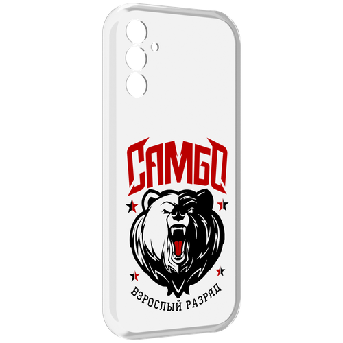 Чехол MyPads Единоборства Самбо медведь для Samsung Galaxy M13 задняя-панель-накладка-бампер
