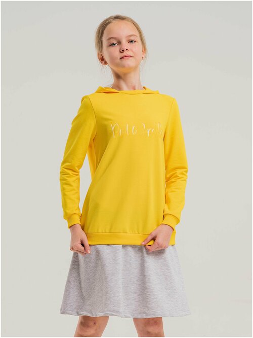 Платье ИНОВО, хлопок, размер 116, желтый