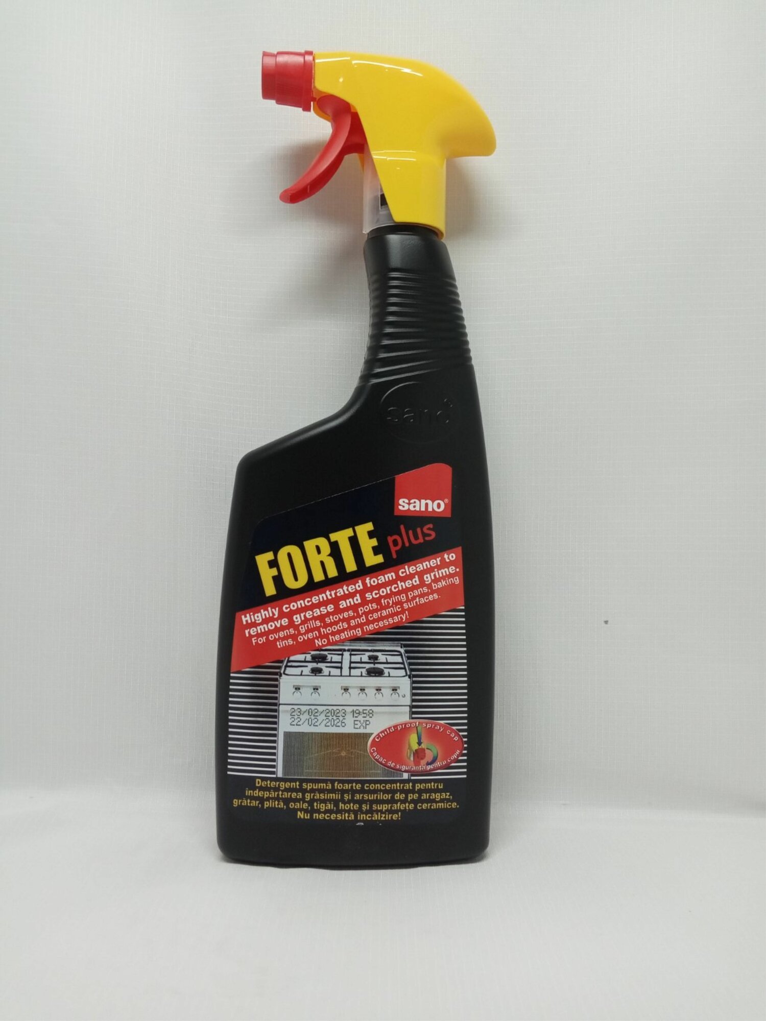 Oчиститель духовых шкафов для удаления жира и сажи Forte Plus Sano
