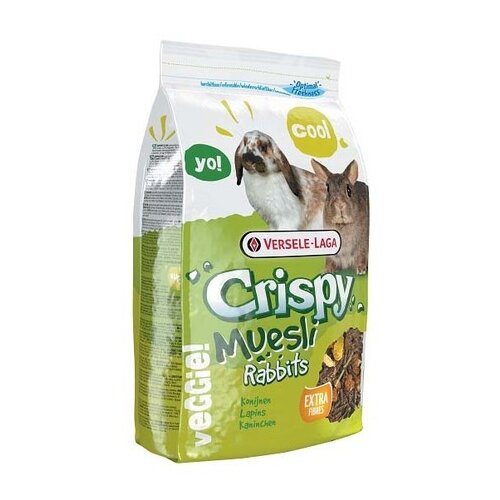 Корм для кроликов Versele-Laga Crispy Muesli Rabbits , 2.75 кг лакомство для кроликов versele laga crispy snack popcorn 650 г