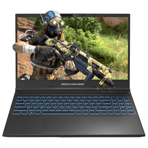 Ноутбук Dream Machines RG3060-15KZ50, 15.6" (1920x1080) WVA 144Гц/Intel Core i7-12700H/16ГБ DDR4/1ТБ SSD/NVIDIA GeForce RTX 3060 6ГБ/Без ОС, черный [RG3060-15KZ50]