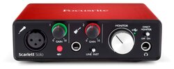 Внешняя звуковая карта Focusrite Scarlett Solo 2nd Gen USB