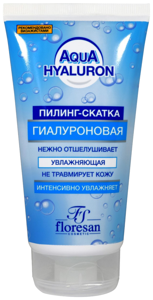 Floresan пилинг-скатка AQUA HYALURON увлажняющая гиалуроновая, 150 мл