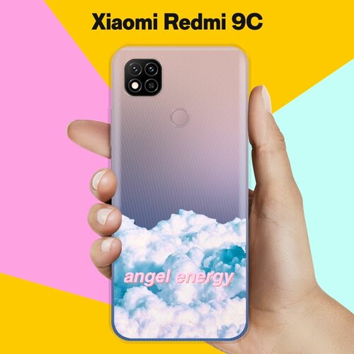 пластиковый чехол синие перья на xiaomi redmi 9c сяоми редми 9c Силиконовый чехол Небо на Xiaomi Redmi 9C