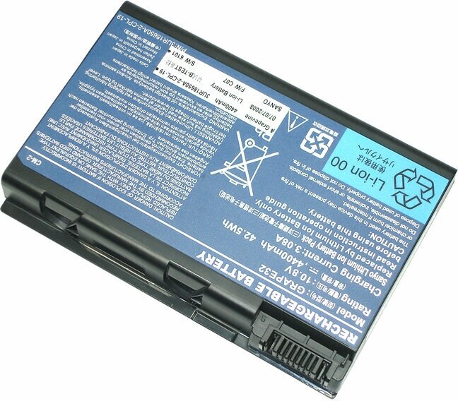 Аккумуляторная батарея для ноутбука Acer Aspire 5100 (BATBL50L6) 108-111V 5200mAh OEM черная