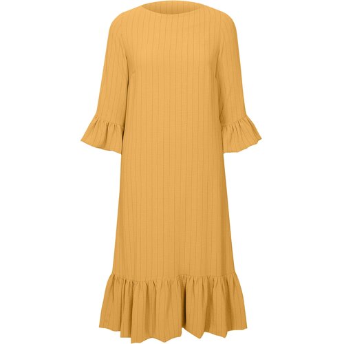 Платье Mila Bezgerts, размер 46, желтый брюки mila bezgerts размер 46 желтый