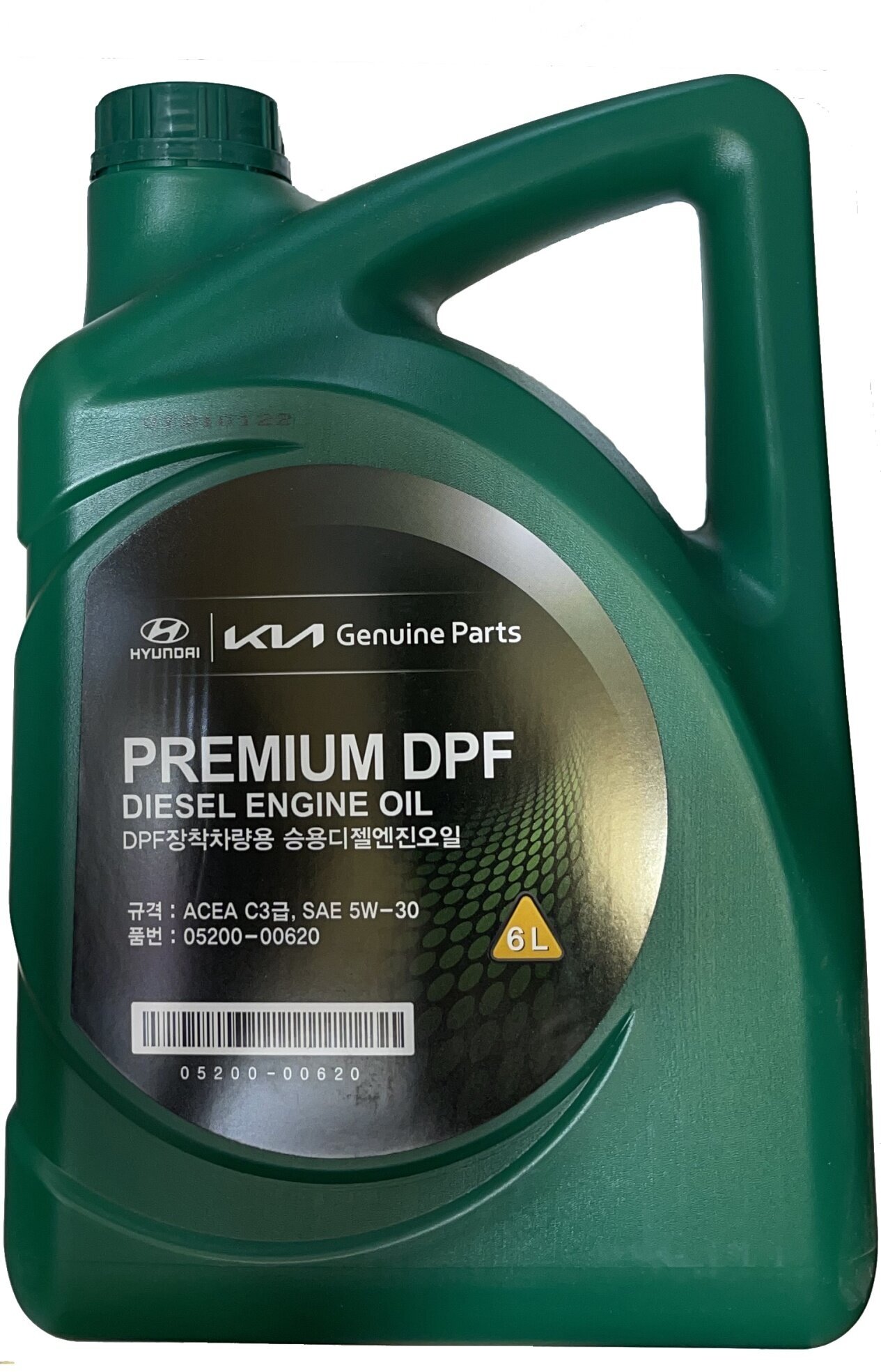 Масло моторное синтетическое HYUNDAI KIA Premium DPF Diesel 5W 30 6л 05200 00620 HYUNDAI/KIA 0520000620