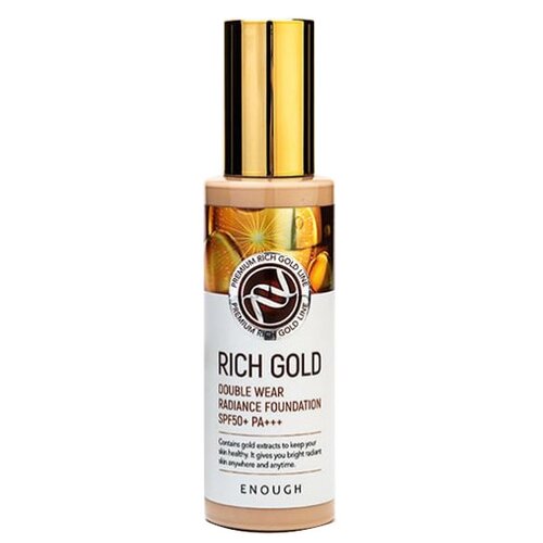 Enough Тональный крем Rich Gold Double Wear Radiance Foundation, SPF 50, 100 мл/100 г, оттенок: №21, 1 шт.