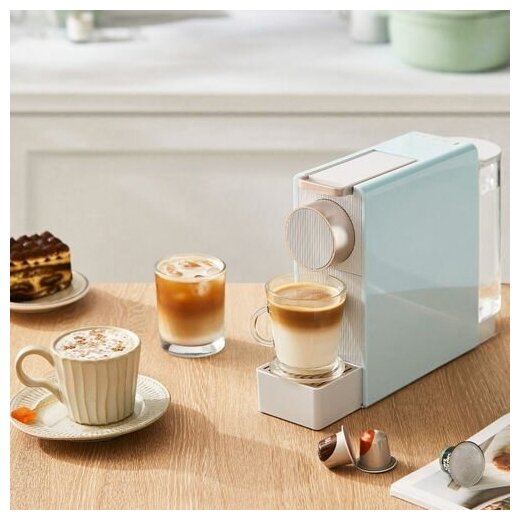 Кофемашина Xiaomi Scishare Capsule Coffee Machine Mini S1201 Green - фотография № 3