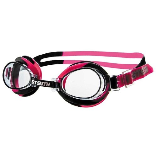 фото Очки для плавания atemi s303 черный/розовый
