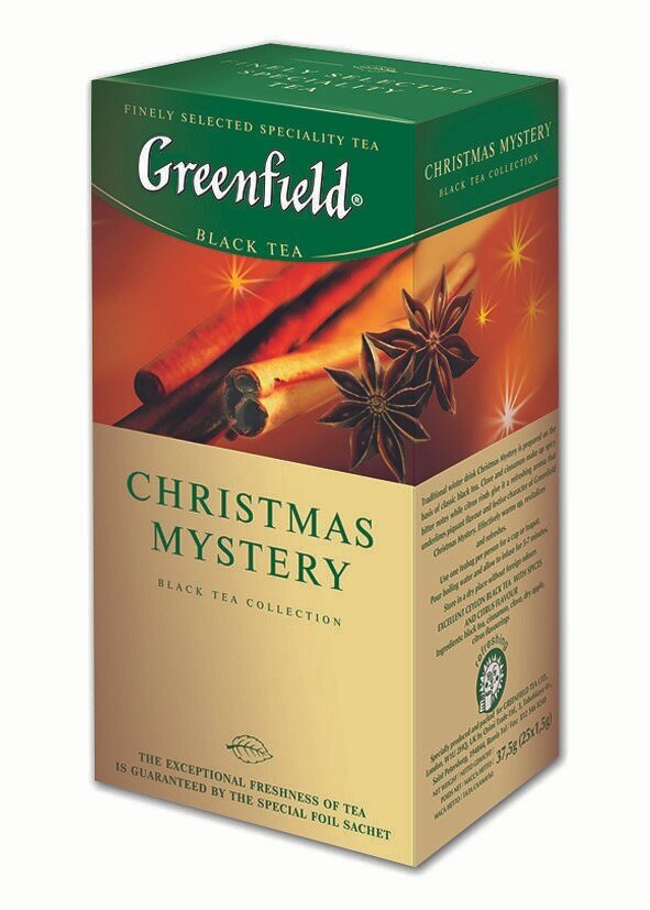 Greenfield Чай Christmas Mystery черный с пряностями (1,5х25пак.) - фото №8