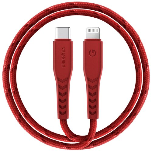 Кабель EnergEA NyloFlex USB-C - Lightning MFI C94 1.5 м, цвет Красный (CBL-NFCL-RED150) кабель energea nyloflex usb to lightning с89 rhodium 1 5 м red [cbl nf red150]