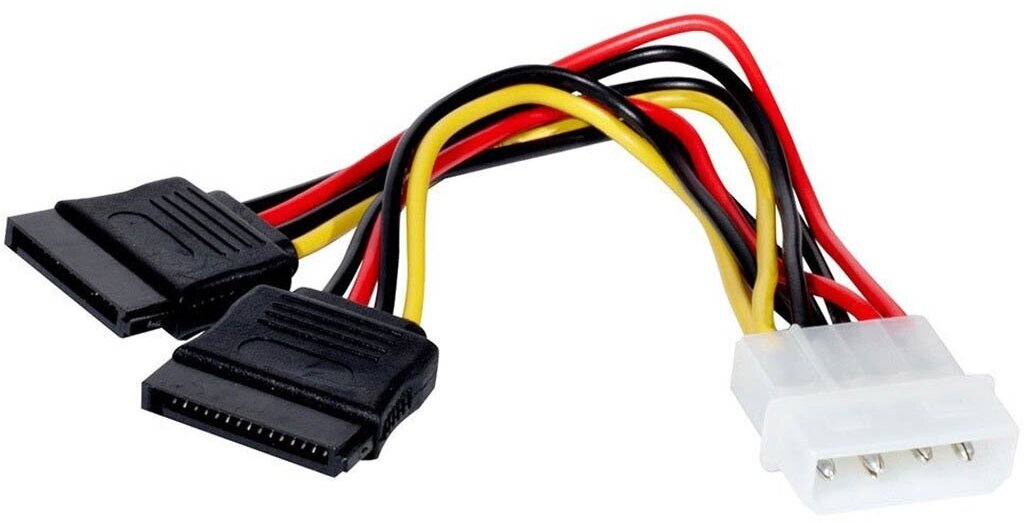 Аксессуар ATcom Molex to 2xSata 0.20m AT8605