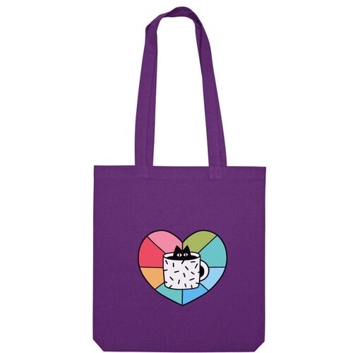 фото Сумка шоппер us basic, фиолетовый