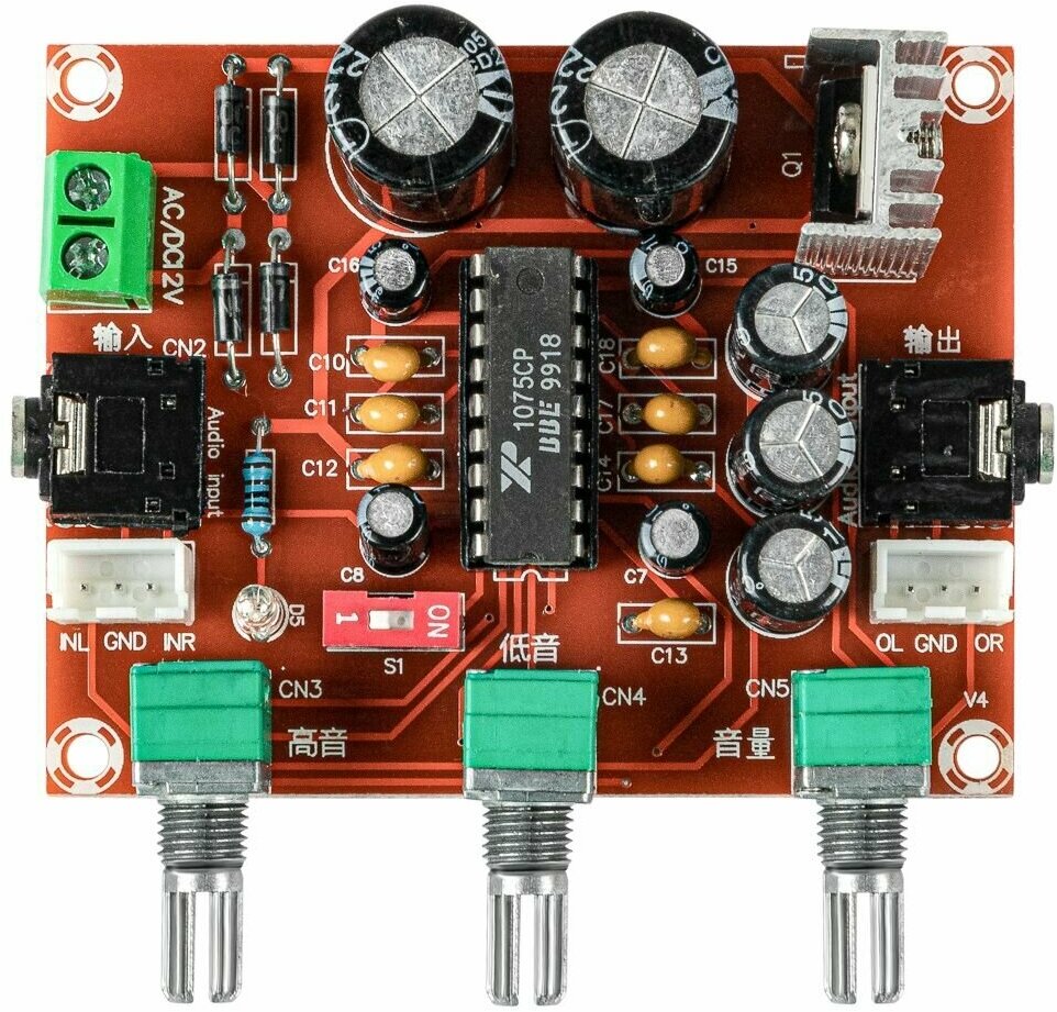 Встраиваемый темброблок (XR1075), регулятор, BM2112 Мастер Кит