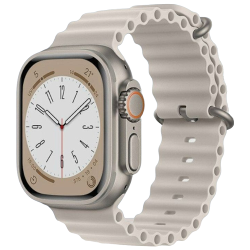 Ремешок для Smart Watch силиконовый/серый