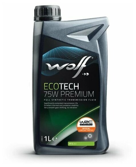 Масло Трансмиссионное Ecotech 75w Premium 1l Wolf1048869