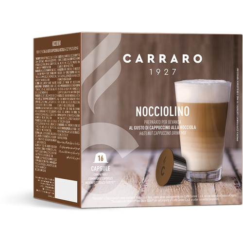 Кофейный напиток в капсулах Carraro Nocciolino со вкусом фундука, для Dolce Gusto, 16 шт