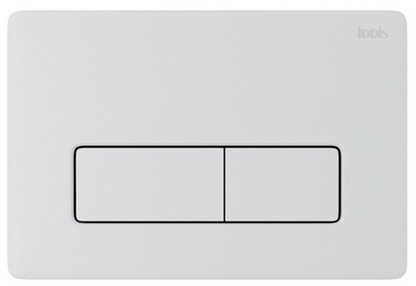Клавиша для смыва Iddis Unifix, универсальная, 24,5 x 16,5 см, белая