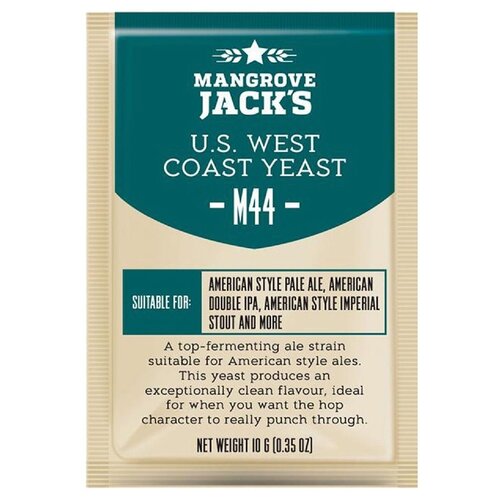 Дрожжи пивные Mangrove Jack's US West Coast M44, 10 гр (Мангров Джек)