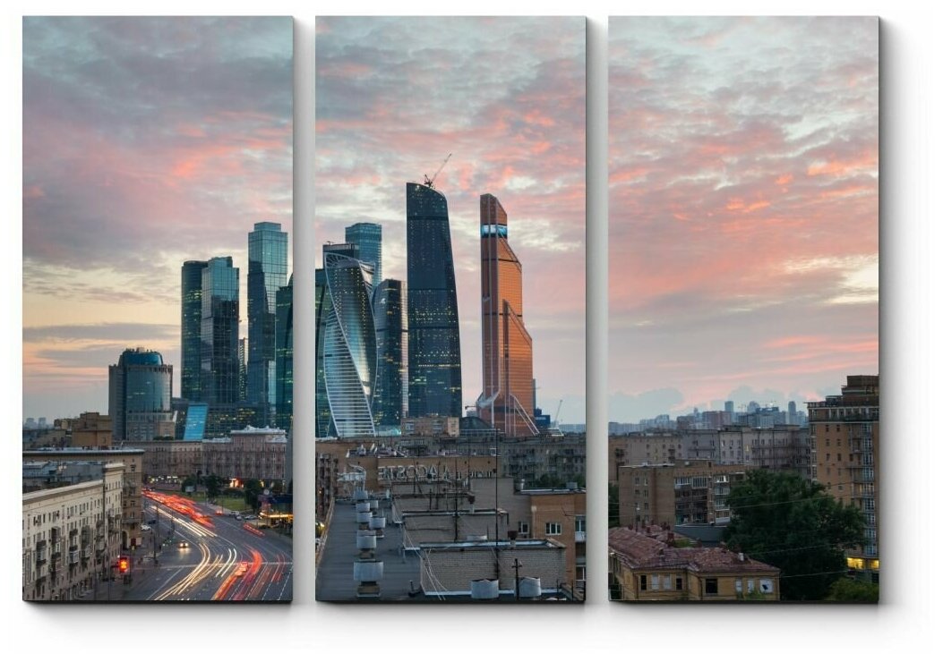Модульная картина Манящая перспективами Москва110x79