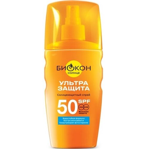 Спрей для безопасного загара Биокон SPF 50 «супер защита», 160 мл