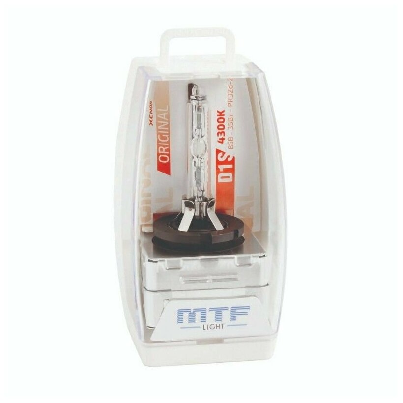 Ксеноновая лампа MTF Light D1S / 85В, 35Вт, 4300К ORIGINAL, 1шт