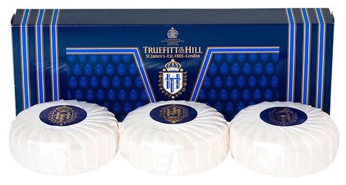 Truefitt & Hill Мыло кусковое Trafalgar, 3 уп., 3 шт., 150 мл, 150 г