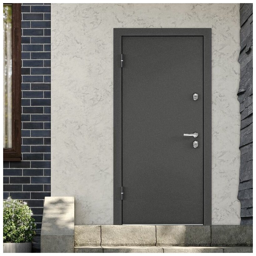 Дверь входная Torex для дома Village 950х2050 левый, тепло-шумоизоляция, антикоррозийная защита, замки 4-го и 2-го класса защиты, черный/белый - фотография № 3